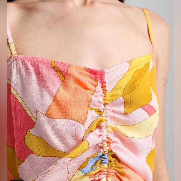 Billabong Floral Cinch Tie Tank Top - Picture 2 of 13